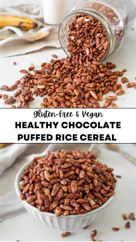 Healthy Crispy Chocolate Puffed Rice Cereal Recipe Recipe In 2024