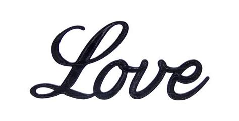 Love Cursive Script Word Art Wall Hanging Sign Plaque Home Decor