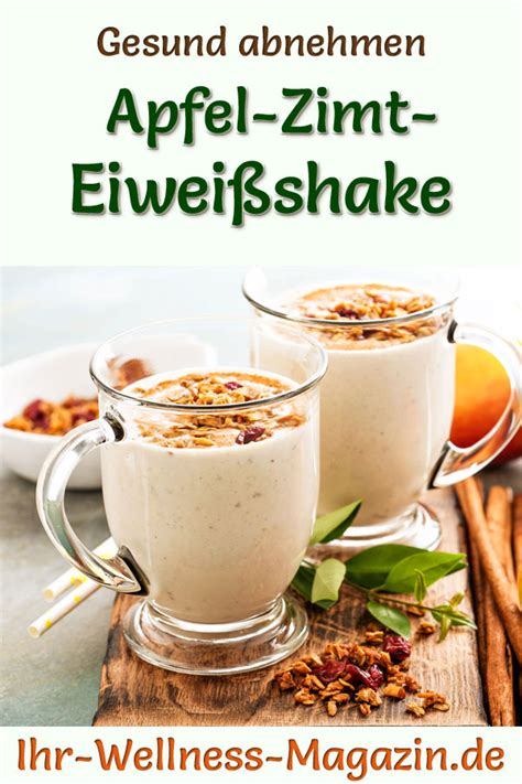 Apfel Zimt Eiwei Shake Low Carb Eiwei Di T Rezept Zum Abnehmen