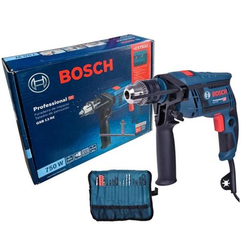 Furadeira De Impacto Profissional Bosch GSB 13 RE 750W Mandril 1 2 C