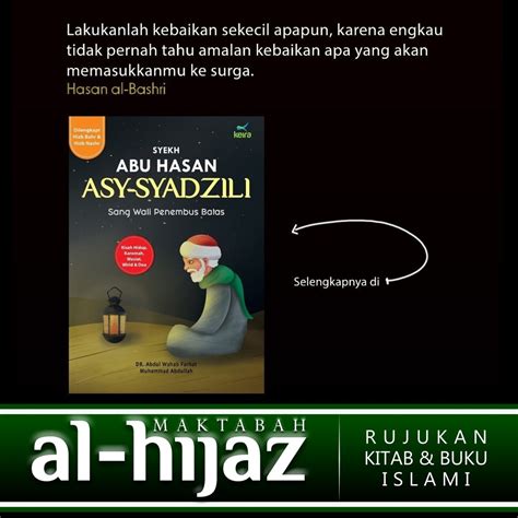 Jual Buku Syekh Abu Hasan Asy Syadzili Original Shopee Indonesia