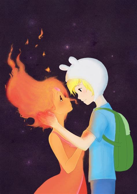 Finn And Flame Princess By Bonxy On Deviantart