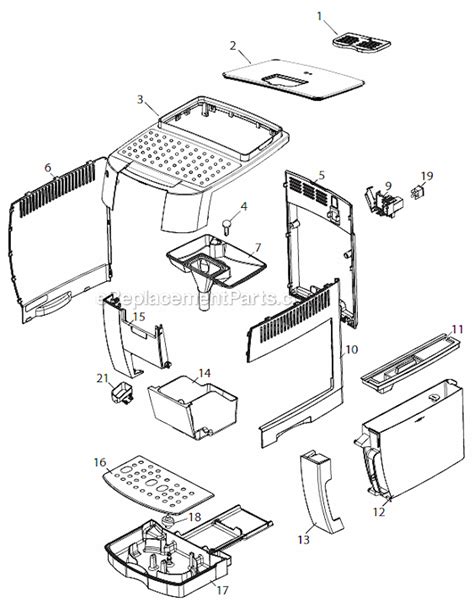 Delonghi Ecam22110sb Parts List And Diagram