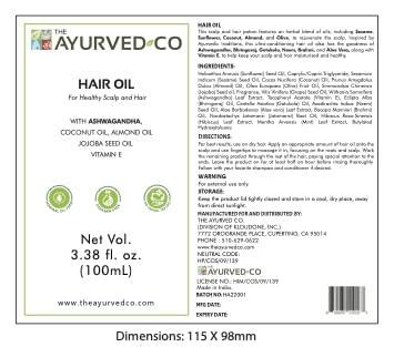 The Ayurved Co Ashwagandha Hair Oil