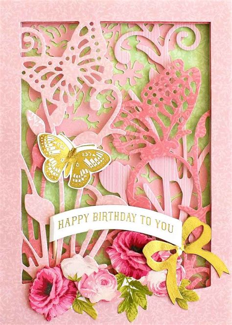 Anna Griffin April 2018 Layered Scenes Card Making Kit Sample I Say