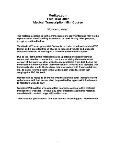 19 Medical Transcription Cover Letter With Experience Simple Cover Letter