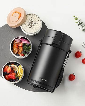 Amazon Oz Thermo For Hot Food Tier Stainless Steel Leak Proof Stackable Thermo Food