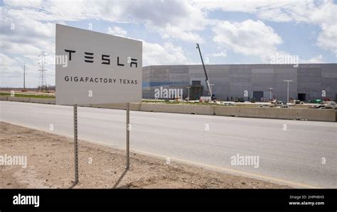 Austin, Texas - February 21, 2022: Tesla Gigafactory Texas EV auto ...