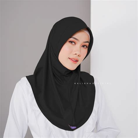 Jual Hijab Bergo Sport Sporty Jersey Wanita Bergo Hamidah Jersey Sporty