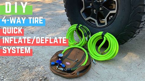 Diy Way Tire Quick Inflate Deflate System For Off Road Tires Youtube