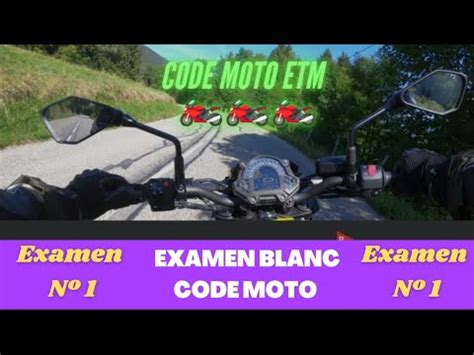 Code Examen Blanc N1 ETM Code Moto 2024 YouTube