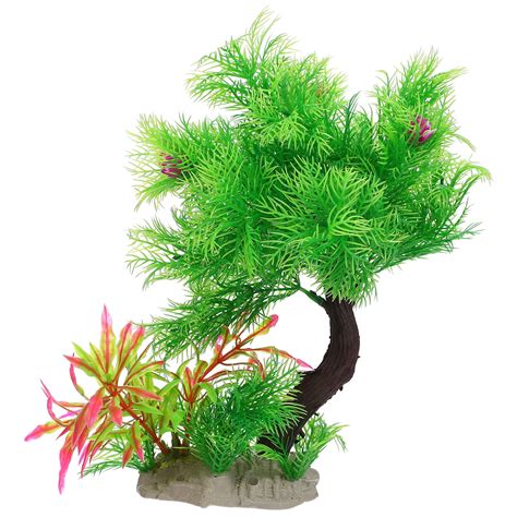 NUOLUX Aquarium Tank Fish Plants Artificial Fake Water Grassdecor Tree