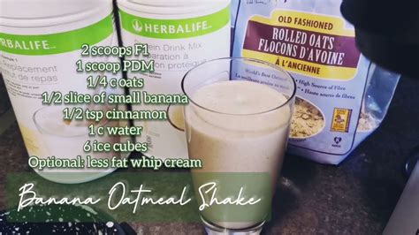 Herbalife Oatmeal Shake Recipe Bryont Blog