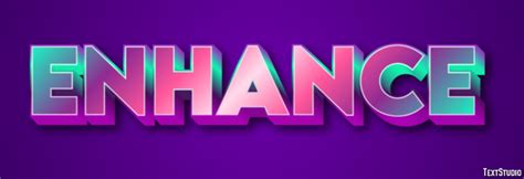 enhance text effect  logo design word