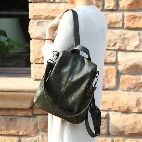 Cheap High Quality Soft Back Urban Fashion Backpacks Anti Theft Women Bag Pu Leather Backpack