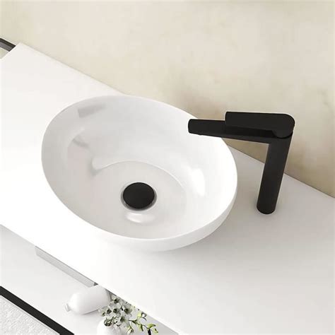 Starbath Plus Lavabo En C Ramique Blanche Forme Ovale Dimensions