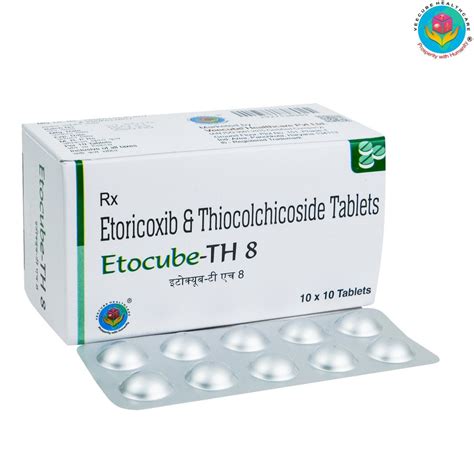 Allopathic Etocube Th 8 Etoricoxib 60mg Thiocolchicoside 8mg Tablet At