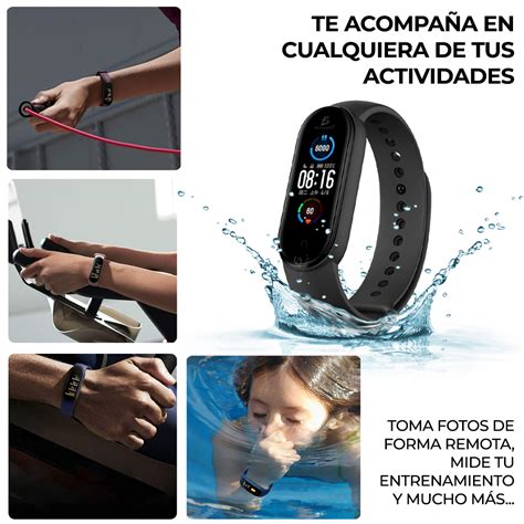 Smart Band M Pulsera Inteligente Sensor De Ritmo Card Aco Ele Gate