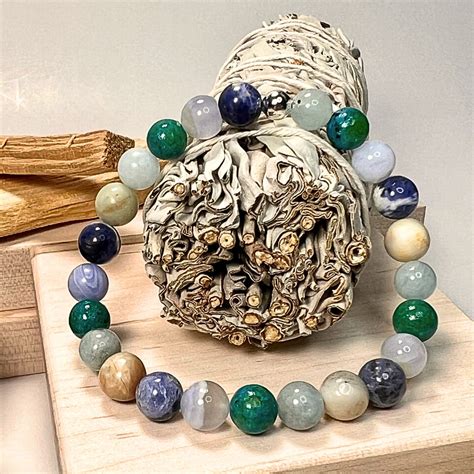 Gemstone Intention Bracelet – Good Communication – One Zero Eight Mala ...