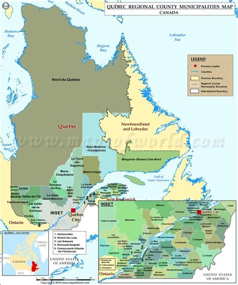 Quebec Map Map Of Quebec Province Map Quebec Canada Map