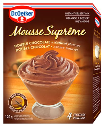 Mousse Suprême Double Chocolate Mousse Dr Oetker