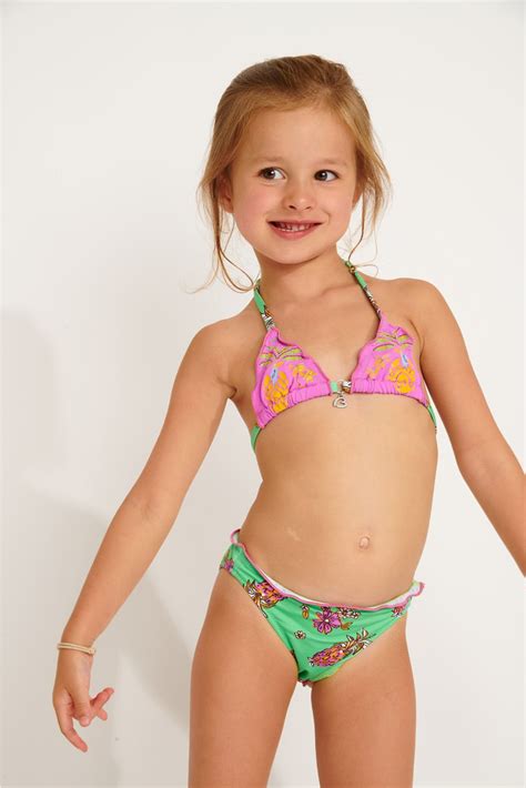 M NALITA PINEAPPLEBAY Green Printed 2 Pieces Bikini Set For Girl