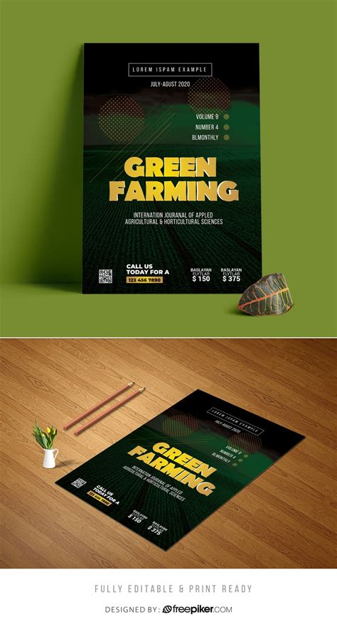 Freepiker Green Garden Farm Agriculture Flyer