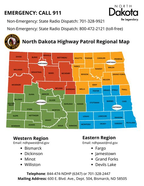 Contact NDHP | North Dakota State Highway Patrol