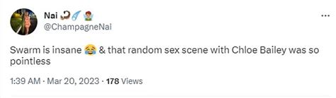 Chloe Bailey Criticized For Graphic Sex Scene In Swarm Daily Mail Online