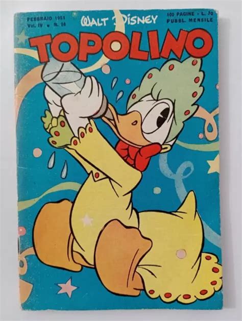 Topolino Libretto N Originale Febbraio Con Bollino Walt