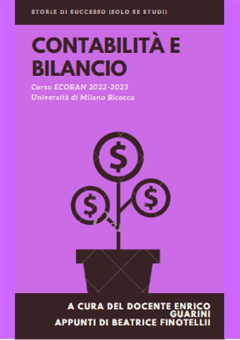 Dispensa Di Contabilità E Bilancio Dispense Di Analisi Di Bilancio E