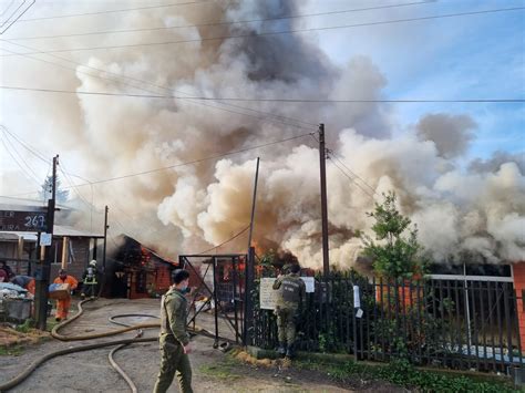 Dantesco Incendio Dej Damnificados En Osorno Sdo Prensa