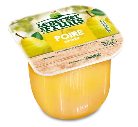 Compote Sucr E Poire G Andros Foodservice