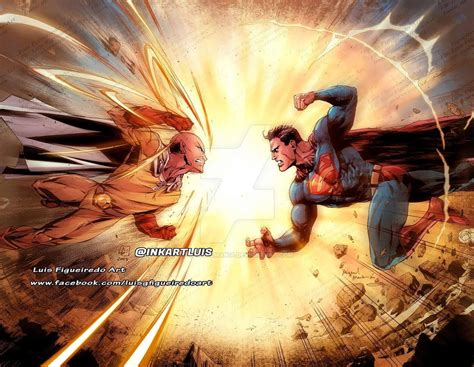 SAITAMA (OnePunchMan) vs SUPERMAN (DcComics) by marvelmania on DeviantArt