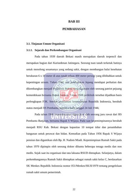 Pdf Bab Iii Pembahasan Repository Bsi Ac Id Sejarah Dan