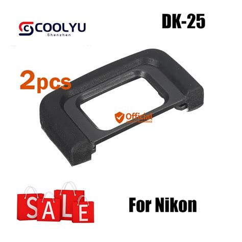 2pcs DK 25 Rubber Eyecup Viewfinder Eyepiece For Nikon D3300 D3200