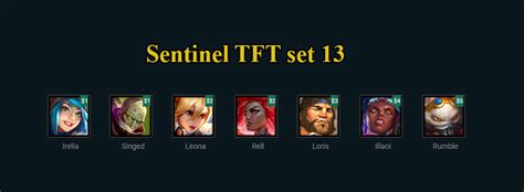 Tft Sentinel Team Comp Build Set