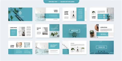 Premium Vector | Minimal style powerpoint slides template