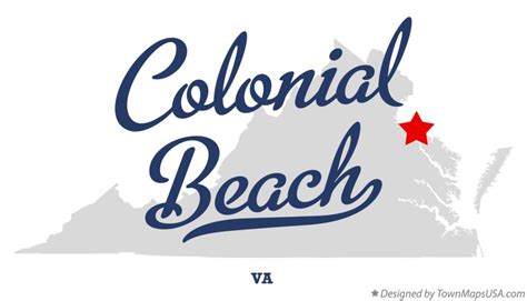 Map of Colonial Beach, VA, Virginia