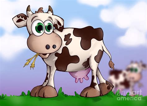 Bella The Cow Digital Art By Hanan Evyasaf Fine Art America