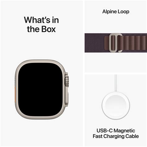 Apple Watch Ultra 2 Gps Cellular Titanium Case With Indigo Alpine