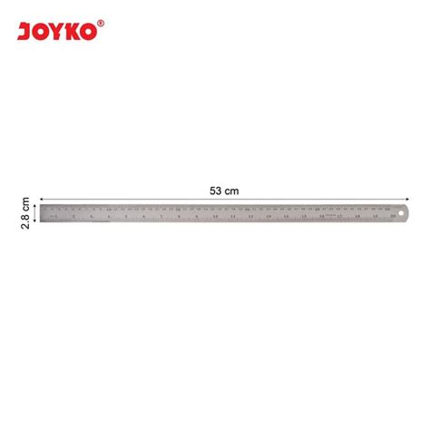 jual penggaris besi joyko  cm shopee indonesia