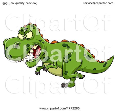 Cartoon Angry T Rex By Hit Toon 1772285