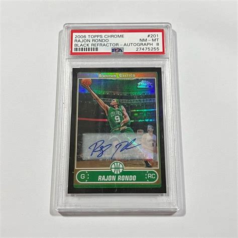 Topps Chrome Refractor Rajon Rondo Rc Auto Psa Yahoo