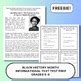 Black History Month Claudette Colvin Staar Test Prep Text Grade