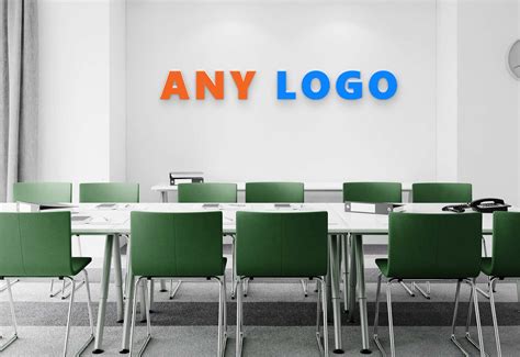 Office Background Logo Mockup