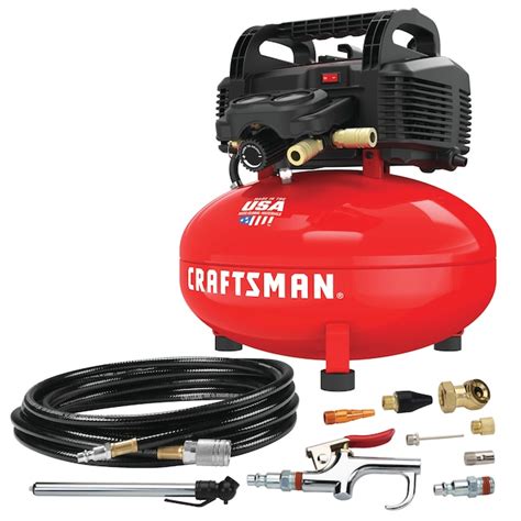 Craftsman 6 Gallon Portable Electric 150 Psi Pancake Air Compressor With Accessories Included