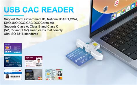 Amazon USB SmartFold CAC Card Reader Military Smart Card Reader