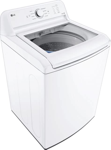 LG 4.3 Cu. Ft. High-Efficiency Top Load Washer with SlamProof Glass Lid White WT6100CW - Best Buy