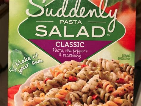 Classic Suddenly Pasta Salad Prepared As Directed Nutrition Facts Eat This Much